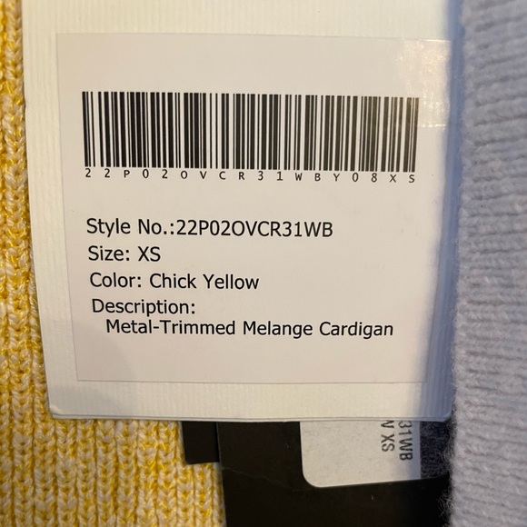 Metal-Trimmed Melange Cardigan - Picture 3 of 5